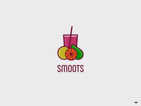 Smoothie Logo Design, Juice Shop Logo, Smoothie Logo, Cafe Logos, Juice Logo, Juice Shop, Organic Smoothies, Logo Challenge, Smoothie Shop