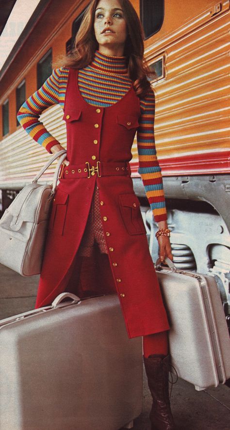 red jumper | by jsbuttons Mode Coachella, Susan Dey, Sassy Style, 60s 70s Fashion, 60s And 70s Fashion, 70s Inspired Fashion, Red Jumper, 70s Outfits, Partridge Family