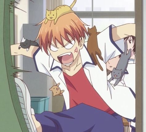 Kyo Fruits Basket, Kyo Manga, Anime Fruits Basket, Fruits Basket Kyo, Fruits Basket Manga, Basket Anime, Shojo Anime, Fruits Basket Anime, Cat Icon