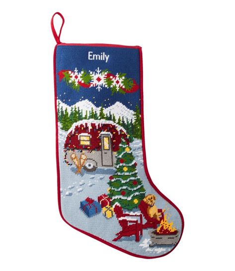 Our beautiful new needlepoint Christmas stocking is now made with cotton yarns for especially bold colors and designs. Cotton front. Cotton velvet back. Cotton lining. Dry clean. Built to last. Personalize it with a name of up to 10 characters. Ready to be hung and filled to the brim with holiday treats. Imported. | Christmas Needlepoint Stocking, Cotton, Cotton Yarns Needlepoint Christmas Stocking, Needlepoint Stocking, Christmas Needlepoint, Needlepoint Stockings, Nostalgic Christmas, Vintage Christmas Stockings, Stocking Hanger, Needlepoint Christmas, Christmas Inspo