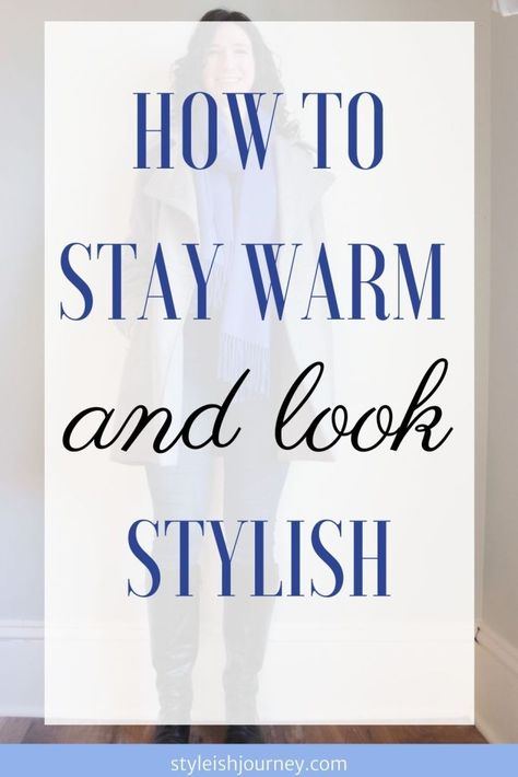 Easy ways to not be cold and look cute in the winter. | warm outfits | styling tips | women | chic | casual Dressing Warm And Cute, How To Dress Warm Cold Weather, Affordable Winter Outfits, Long Sweater Outfits, Winter Warm Outfits, How To Stay Warm, Outfits Styling, Chic Outerwear, Winter Outfits Warm