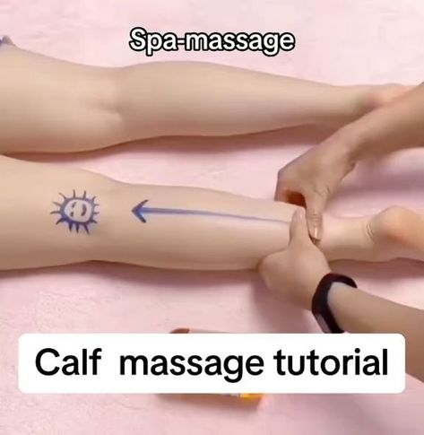 Relaxing Massage Techniques, Foot Massage Techniques, Full Body Massage Techniques, Massage Training, Sports Massage Therapy, Body Massage Techniques, Calf Massage, Massage Therapy Techniques, Face Yoga Facial Exercises