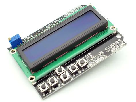 OSEPP LCD and keypad shield - Hackster.io Arduino Lcd, Arduino Shield, Arduino Programming, Arduino Board, Blue Screen, Arduino Projects, Development Board, Diy Electronics, Display Screen