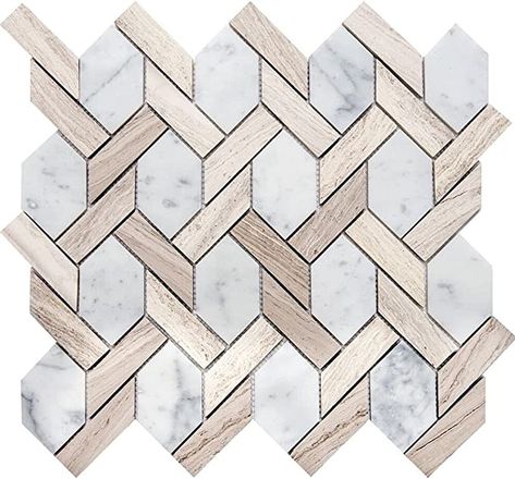 Hexagon Marble Tile, Marble Mosaic Floor, White Mosaic Tile, White Marble Mosaic, Hexagon Floor, White Mosaic, Marble Tile Floor, Marble Mosaic Tiles, Mosaic Flooring