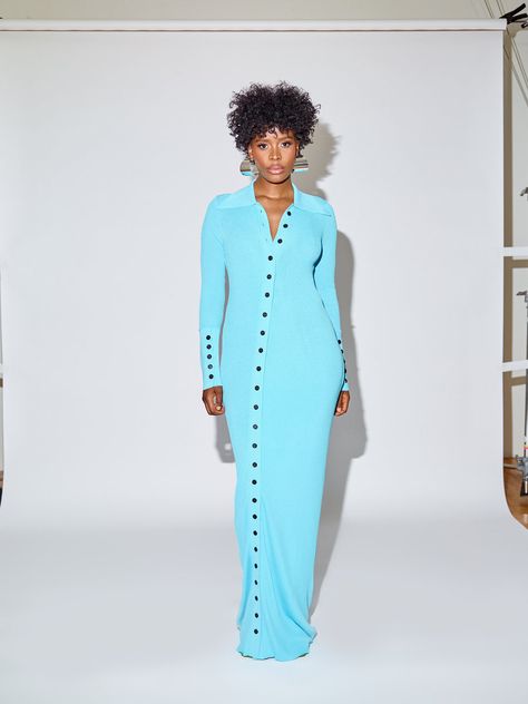 Simple Sandals, Puff Dress, Size 10 Women, Aqua Dress, Stretchy Dress, Fall 2022, Lovely Dresses, Corset Dress, New York Fashion Week