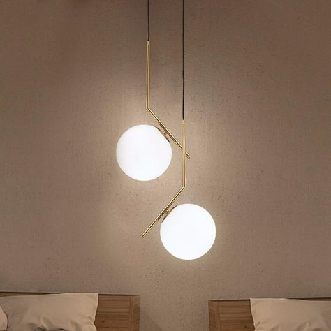 Lights For Dining Room, Glass Ball Pendant Lighting, Lights Kitchen, Chrome Ball, Ball Pendant Lighting, Lamp Gold, Pendant Lamp Shade, Energy Efficient Lighting, Ball Pendant