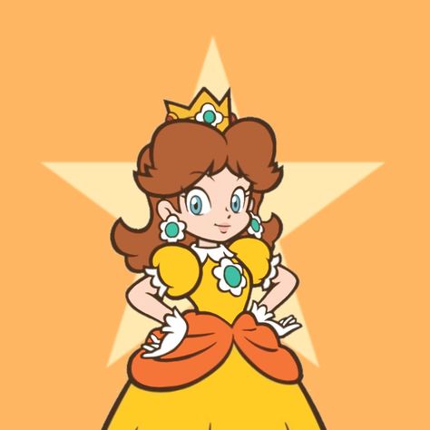 Mario Daisy Pfp, Daisy Icon Mario, Princess Daisy Aesthetic, Princess Daisy Pfp, Super Mario Daisy, Daisy Mario Bros, Daisy Pfp, Daisy Super Mario, Mario Daisy