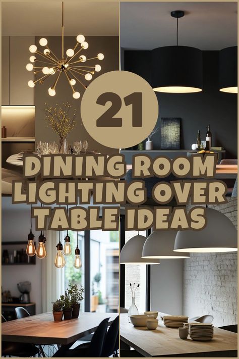 Ready to make your dining room more inviting? Discover 21 beautiful over-the-table lighting options that add warmth, charm, and style to any dining space. Your table deserves a glow-up! #DiningRoomDecor, #LightingIdeas, #HomeDesign, #InteriorInspiration, #DiningRoomLighting Dining Room Lighting Over Table Ideas, Dining Room Modern Lighting, Rectangle Lighting Over Dining Table, Dining Room Table Light Fixtures, Light In Dining Room, Pendant Lighting For Dining Room Table, Dinning Room Lights 2024, Lighting For Kitchen Table, Lights Over Kitchen Table