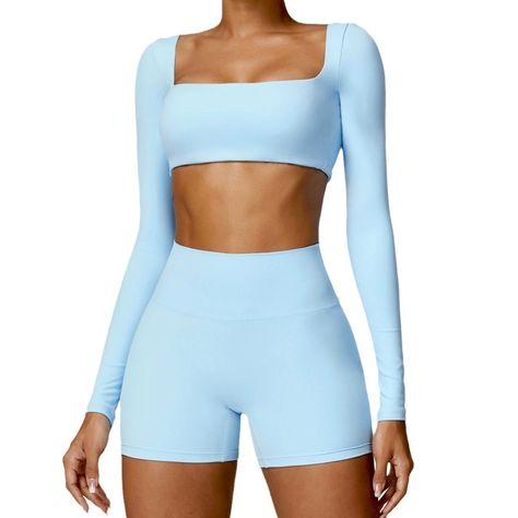 High Waist Quick-Drying Sanding Running Sports Workout Clothes Two-piece Set https://sneakhoody.com/products/high-waist-quick-drying-sanding-running-sports-workout-clothes-two-piece-set Sneak Hoody #Bestseller Grunge Style Outfits, Womens Yoga Clothes, Yoga Suit, Long Sleeve And Shorts, Crop Top Bra, Yoga Set, Grunge Style, Yoga Wear, Running Women