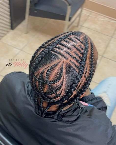 Today’s work on @where_mikejones • Book under Designer Men’s Braids • #freestyle #freestyledesign #freestylebraids #design #designbraids #mensbraids #menshair #braids #cornrows #neatbraids #neathair #art #hair #hairart #manbun Fishbone Braids For Men, Men’s Braided Designs, Men Cornrows Design, Guy Braids, Cornrows Designs, Male Braid Styles, Mens Cornrows, Braids Freestyle, Male Braids Hairstyles