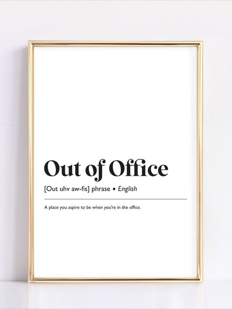 Funny Office Decor, Funny Office Quotes, Job Wallpaper, Out Of Office Sign, Office Morale, Caption Inspiration, Email Quotes, Out Of Office Message, Office Quotes Funny