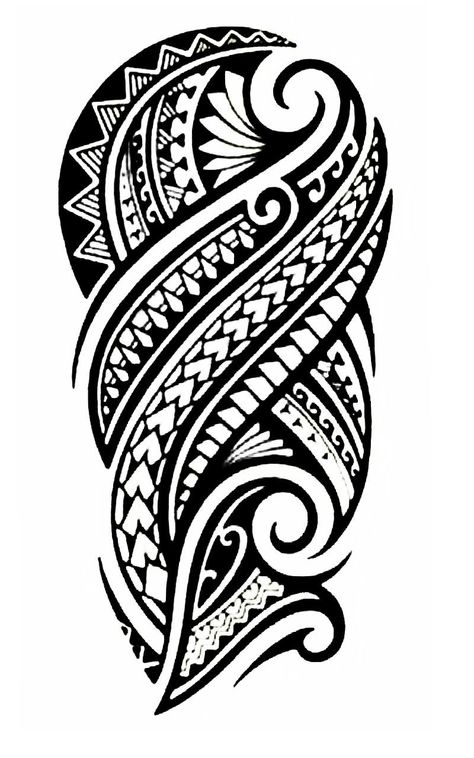 မာယာ Tattoo, Trible Tattoos For Men, Samoan Tattoo Designs, Trible Tattoos, Polynesian Tattoo Design, Compass And Map Tattoo, Polynesian Tattoo Sleeve, Half Sleeve Tattoos Sketches, Tato Maori