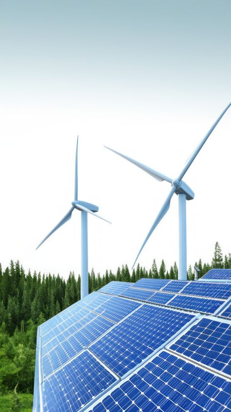 Solar panels and wind turbines against the white background green power solar panel wind energy Home Wind Turbine, Solar Energy Design, Sustainable Environment, Architecture Background, Background Green, Wind Turbines, Green Power, Power Energy, Wind Energy