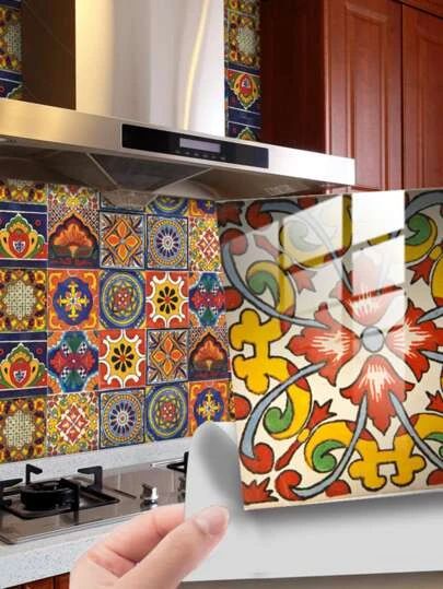 Home Décor & Accessories | Affordable Home Décor | SHEIN USA Removable Backsplash, Geometric Abstract Wallpaper, Vintage Tegel, Diy Staircase, Kitchen Stickers, Tile Decals, Diy Wallpaper, Vintage Tile, Cleaning Walls