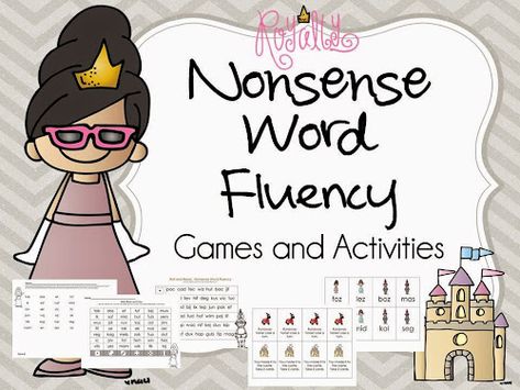 Nonsense Word Games, Nonsense Words Fluency, Cvc Games, Read Write Inc, Intervention Activities, Fluency Games, Partner Games, Kindergarten Reading Activities, Fluency Practice