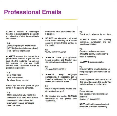 Email Etiquette Professional, Email Name Ideas, Professional Email Example, Email Marketing Template Design, Professional Email Templates, Email Etiquette, Business Communication Skills, Email Format, Business Writing Skills