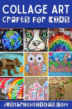 Simple Collage Art, Collage For Kids, Easy Collage, Kid Arts And Crafts, Canva Collage, Homeschool Art Lessons, Collage Simple, Collage Art Ideas, Kids Collage