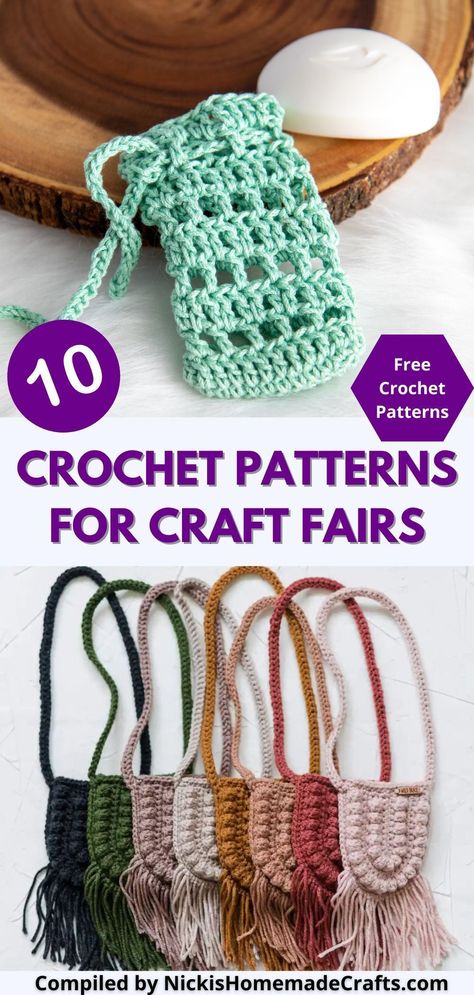 Discover the top ten craft fair crochet patterns that are driving sales on Etsy! These quick and beautiful designs are not only best sellers, but also make fantastic gifts for loved ones. Each pattern is authentic and created with passion. Plus, we're throwing in ten free patterns to help ignite your creative spark and inspire your next crochet masterpiece. Boost your Etsy shop market and engage with a community of crochet enthusiasts today. Crochet Spring Patterns, Selling Crochet Items, Crochet Projects To Sell, Crochet Craft Fair, Small Crochet Gifts, Quick Crochet Gifts, Crochet Project Free, Quick Crochet Projects, Fast Crochet