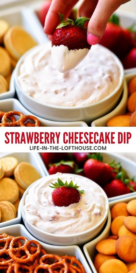 Strawberry Cheesecake Dip, Sweet Dip, Asian Food Recipes, Dessert Dip Recipes, Fruit Dips Recipes, Cheesecake Pudding, Cheesecake Dip, Sweet Dips, Breakfast Bread