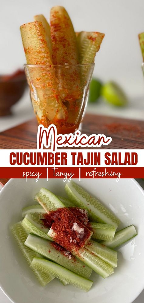 Tajin And Cucumbers, Cucumber And Tajin, Mexican Cucumber Salad, Mexican Cucumber, Cucumber Snack, Tajin Recipes, Cucumber Snacks, Frozen Snack, Yummy Salads