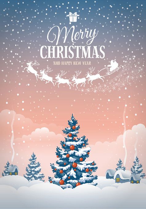 Seasonal Greetings Card, Christmas Greeting Cards Design, Vector Picture, Happy Christmas Card, Merry Christmas Cards, Village Landscape, Christmas Template, Merry Christmas Wallpaper, Cute Christmas Wallpaper