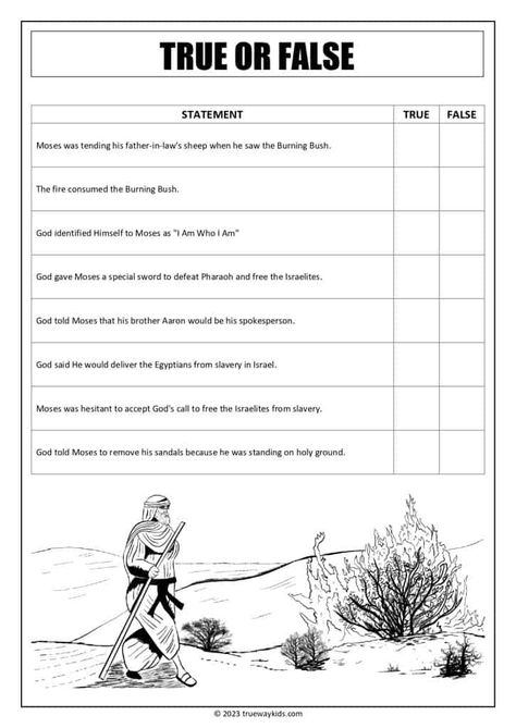 Moses Worksheets For Kids, Moses Burning Bush Activity, Moses And The Burning Bush Activities, Moses And The Burning Bush Craft, Bible Study At Home, Burning Bush Craft, Moses Burning Bush, Moses And The Burning Bush, Teen Bible Lessons