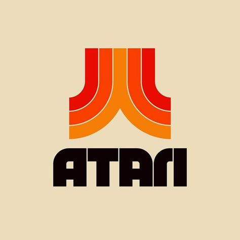 Atari 80s Logo, Logos Vintage, Dribbble Design, Lettering Letters, Popular Logos, 80s Design, Logo Idea, Typography Lettering, Old Logo
