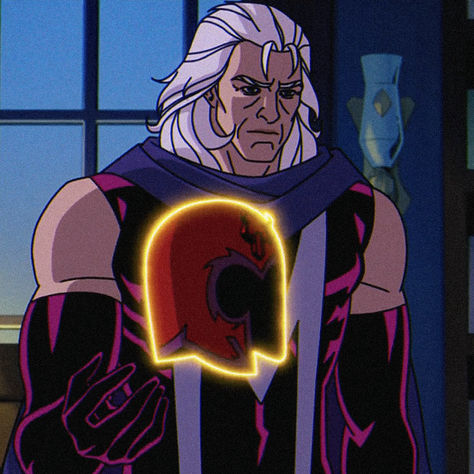 x-men '97 icon. xmen. marvel animation. magneto. Xmen Reaction Pic, X Men 97 Magneto, Magneto Xmen 97, Magneto Aesthetic, Magneto Fanart, X Men Magneto, X Men Wallpaper, Mystique Xmen, Marvel Nova