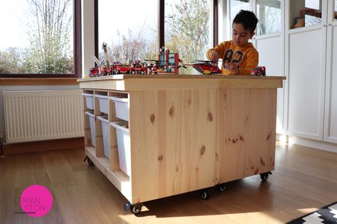 Trofast Play Table, Trofast Activity Table, Ikea Trofast Lego Table, Trofast Table Hack, Trofast Bench, Trofast Lego Table, Dundra Table, Lego Table For Older Kids, Trofast Lego