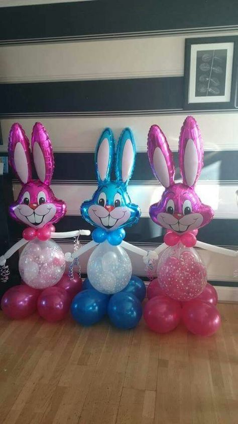 easter balloon bunny #www.bellissimoballoons.co.uk #stuffedballoon #easteregg Balloon Projects, Easter Balloon Decor, Stuffed Balloons, Holiday Balloons, Balloon Designs, Easter Event, Balloon Crafts, Diy Balloon Decorations, Balloon Ideas