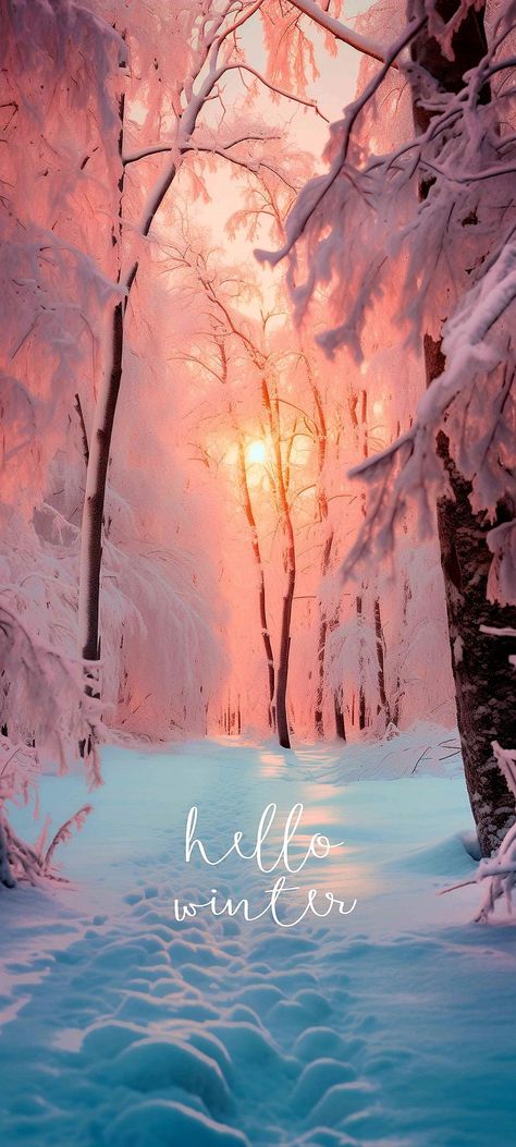 Winter Iphone Wallpaper, Winter Iphone, Iphone Wallpaper Winter, Wallpaper Instagram, Winter Background, Cool Wallpapers For Phones, Hello Winter, Winter Wallpaper, Winter Scenery