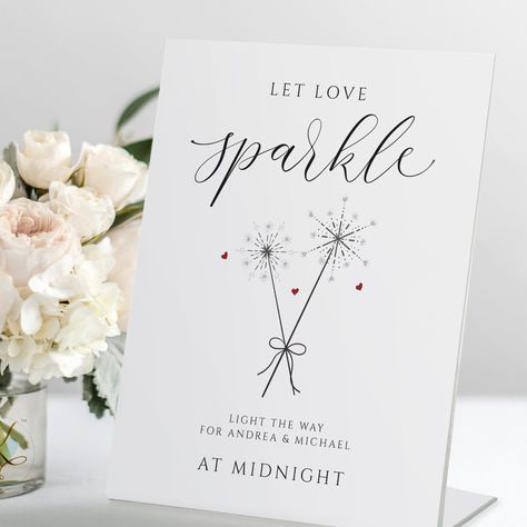 Sparklers Wedding Sign, Sparkler Sign, Addressing Wedding Invitations, Elegant Modern Wedding, Sparkler Send Off, Quirky Wedding, Love Sparkle, Wedding Sparklers, Wedding Invitations Online