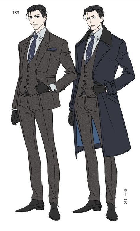 Suit And Tie Men, Suits And Ties, Anime Suit, Suit Drawing, Men In Suits, Clothing Design Sketches, Tie Men, 캐릭터 드로잉, Dessin Adorable