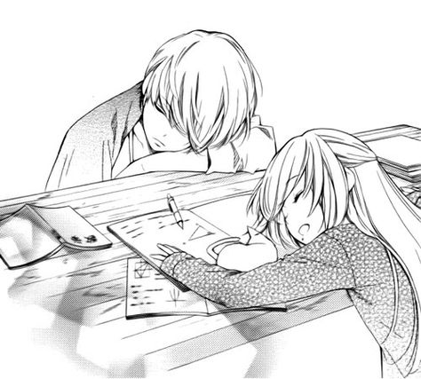 manga, anime, and boy image Studying Drawing, Couple Draw, Photo Romance, Anime Black And White, Pink Manga, Manga Tutorial, Anime Siblings, Anime Group, Manga Couple