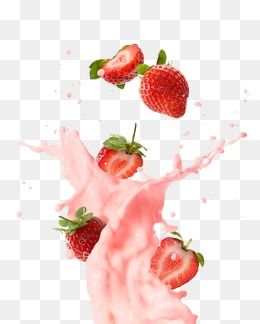 Juice Clipart, Juice Splash, Strawberry Clipart, Strawberry Png, Milk Art, Fruit Splash, Ice Cream Poster, Cocktail Juice, Beverage Poster