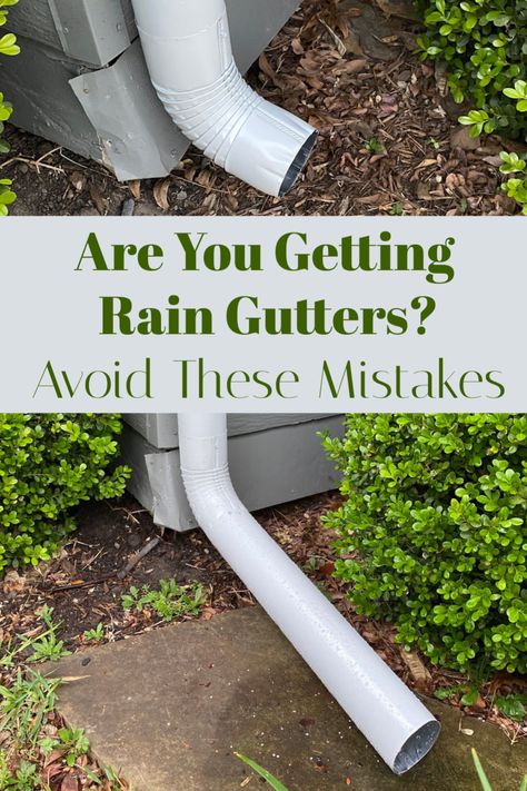 Downspouts Drainage Ideas, Rain Gutter Garden Downspout Ideas, Gutter Run Off Ideas, Diy Gutters Installation, Downspout Drainage Ideas Over Sidewalk, Gutter Extension Ideas, Downspout Extension Ideas, Gutter Installation Diy, Roof Rain Gutter Drainage Ideas