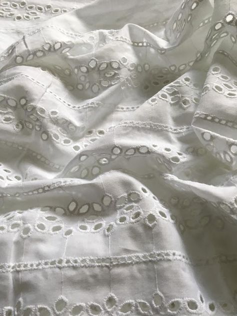 Tela, White Fabric Texture, Boston Design, Types Of Lace, Eyelet Fabric, Bathroom Color, Hamptons House, Fabric Textures, Entertaining Recipes