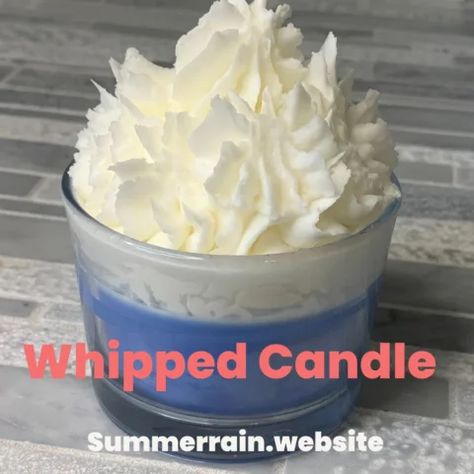 How to Whip Candle Wax - Whipped Candle Frosting Recipe - Summer Rain Candle Frosting, Whipped Wax Candles, Make Soy Candles, Homemade Candle Recipes, Wax Recipe, Candle Scents Recipes, Bacon Ranch Casserole, Candle Making Recipes, Candle Recipes