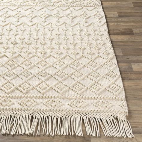 Rug Texture, Handmade Modern, Ivory Rug, Cotton Rug, White Rug, White Area Rug, Indoor Area Rugs, My New Room, Home Rugs