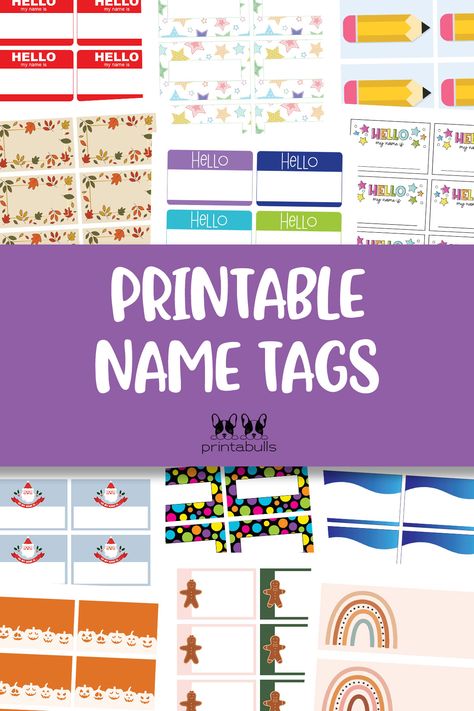 printable name tags Free Printable Desk Name Tags Kindergarten, Preschool Desk Name Tags, Backpack Name Tags Diy Cricut, Vbs Name Tag Ideas, Locker Name Tags Printable Free, Homemade Name Tags, Editable Name Tags For Preschool Free, Name Tags Ideas For School Student, Free Printable Name Tags For School