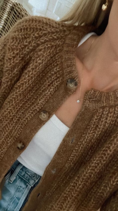 Emile Cardigan curated on LTK Brown Chunky Knit Cardigan For Fall, Brown Cardigan Aesthetic, Emile Cardigan, Brown Oversized Cardigan, Cozy Brown Knit Cardigan, Trendy Brown Chunky Knit Cardigan, Sezane Cardigan Outfit, Brown Chunky Knit Cardigan, Sezane Emile Cardigan Outfit