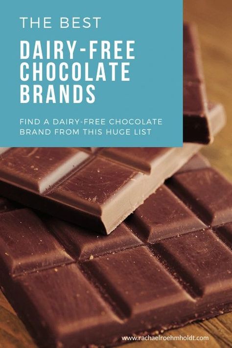 The Best Dairy-free Chocolate Brands Dairy Free Candy, Dark Chocolate Brands, Chocolate Alternatives, Milk Chocolate Recipes, Dairy Free Recipes Dessert, Cacao Recipes, Dairy Free Snacks, Dairy Free Chocolate Chips, Dairy Milk Chocolate