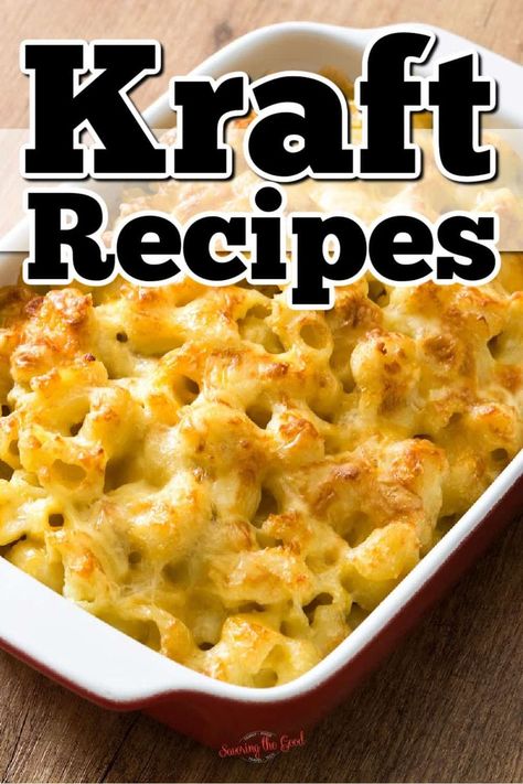 Kraft Mac and Cheese Baked Velveeta Mac And Cheese, Kraft Dinner Recipes, Chicago Dog Recipe, Pineapple Cheeseball Recipes, Philadelphia Cream Cheese Recipes, Velveeta Mac And Cheese, Entertaining Dishes, Kraft Dinner, Kraft Foods