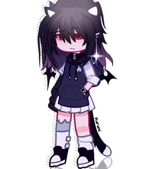 Gacha Hot Outfit Ideas, Gacha Club Hot Outfit Ideas, Gacha Life Tomboy Outfits, Tomboy Gacha Club Outfits, Gacha Tomboy Outfits, Gacha Nebula Oc, Emo Gacha Club Outfits, Gacha Club Oc Girl, Gacha Club Hair Ideas Girl