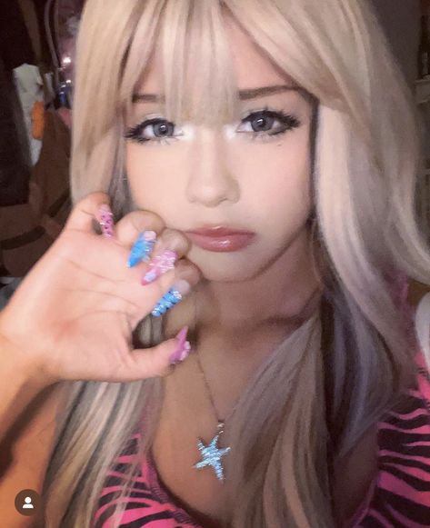 Gyaru Pfp, Acne Fashion, Gyaru Hair, Gyaru Aesthetic, Gyaru Makeup, Doll Eye Makeup, Makeup Tut, Gyaru Fashion, Instagram Makeup