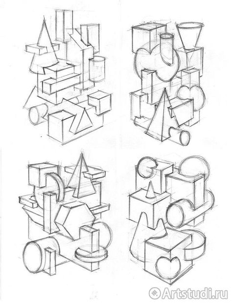 Geometry Shapes Drawing, Perspective Pencil Drawing, Geometry Drawing Ideas, Geometry Sketch, Geometry Drawing, 3d Tipografi, Shapes Drawing, Geometric Shapes Drawing, Draw Pencil