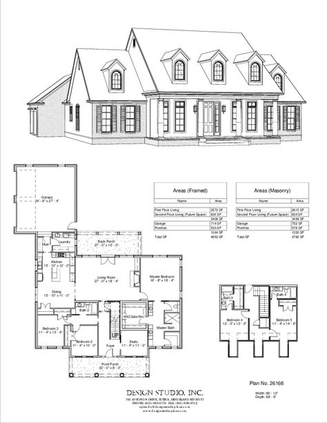 Colonial House Floor Plans Layout, French Colonial House, 7 Bedroom House Plans, Symmetrical House Plans, Symmetrical House, Colonial House Floor Plans, Colonial Floor Plans, Single Story House Floor Plans, 7 Bedroom House