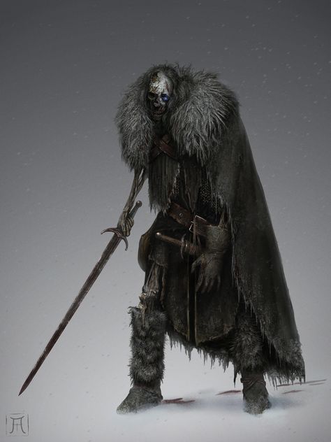 ArtStation - Wight, Igor Krstic Undead Warrior, Long Night, 다크 판타지, Monster Concept Art, Dnd Art, Dungeons And Dragons Homebrew, Fantasy Monster, Fantasy Armor, Creature Concept Art