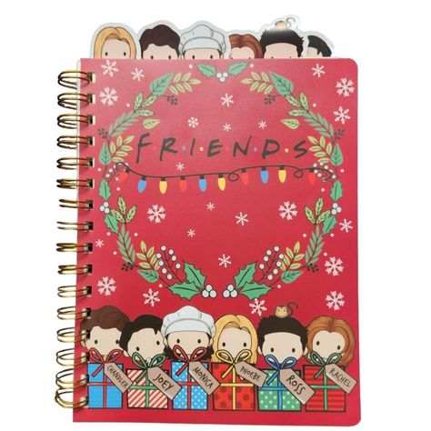 Friends The Television Show Christmas Themed Journal Super Cute Brand New Friends Journal 96 Sheets Spiral Bound Friends Crafts, Friends Tv Show Gifts, Joey Chandler, Friends Journal, Friends Best Moments, Friends Ideas, Themed Journal, Monica And Chandler, Friends Merchandise