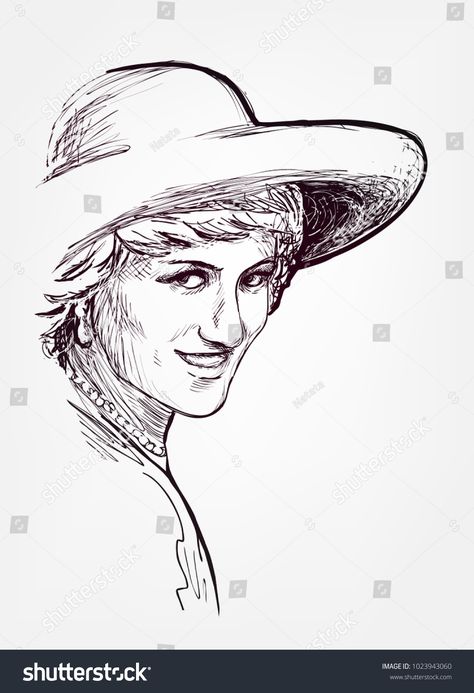 Princess Diana Sketch, Princess Diana Drawing Art, Diana Drawing, Princess Vector, Music Notes Drawing, Notes Drawing, Power Art, Person Drawing, Jesus Tattoo